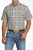 Cinch Men's Turquoise Plaid Short Sleeve Button Up Western Shirt