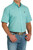 Cinch Men's Blue Diamond Plaid Short Sleeve Button Up Shirt