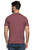 Threadgrit Mens Maroon Heather Rock & Roll Short Sleeve Tee