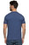 Threadgrit Mens Heathered Navy Tequila Short Sleeve Tee