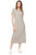 Threadgrit Womens Grey Meredith Ribbed Knit Maxi Dress