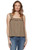 Threadgrit Womens Addison Embroidered Trim Knit Tank Top