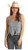 Rock & Roll Cowgirl Women's Sky Blue Knitted Tank Top with Bottom Fringe