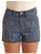 Rock & Roll Denim Women's Boot Stitch Medium Wash Denim Shorts