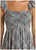 Rock & Roll Cowgirl Women's Blue with Floral Sleeveless Ruffled Flare Dress