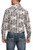 Rock & Roll Denim Men's White/Black/Grey Aztec Stripe Long Sleeve Western Snap Shirt