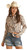 Rock & Roll Cowgirl Women's Orange Dale Brisby Conversational Long Sleeve Snap Western Tie Shirt