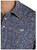 Rock & Roll Denim Men's Blue Tattoo Conversational Snap Knit Short Sleeve Polo Shirt