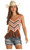 Rock & Roll Cowgirl Women's Chocolate Crochet Tank Top with Bottom Fringe