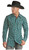 Rock & Roll Denim Men's Turquoise Aztec Vintage Snap Long Sleeve Shirt