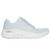 Skechers Womens Arch Fit 2.0 Big League Light Blue and Pink Shoe