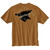 Carhartt Mens Brown Loose Fit Heavyweight Anvil Short Sleeve Graphic T-Shirt