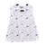 Cowgirl Hardware Girl's White w/Purple Allover Horse & Flower Print Sleeveless Ruffle Tank Top