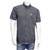 Cowboy Hardware Men's Black Floral Geo Print Short Sleeve Button Down Shirt