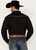 Cowboy Hardware Men's Black w/White All Over Skull Print Long Sleeve Western Snap Shirt