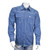 Cowboy Hardware Men's Blue Diamond Geo All Over Print Long Sleeve Western Snap Shirt
