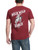 Cowboy Hardware Men's Burgundy Buck Wild Ranch Graphic Short Sleeve T-Shirt