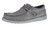 Hey Dude Men's Grey Wally Fabricated Leather Casual Slip On Shoes