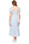 Threadgrit Womens Blue and White Dolores Smocked Maxi Dress