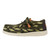 Hey Dude Boy's Wally Youth Fish Camo Olive Slip On Casual Shoes