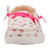 Hey Dude Girls Wendy Youth Double Hearts White/Pink Casual Slip On Shoes