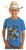 Rock & Roll Denim Boys Blue Buck Horse Short Sleeve Graphic T-Shirt