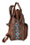 Wrangler Allover Wrangler Aztec Printed Callie Dark Brown Backpack