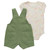 Carhartt Infant Girls Two-Piece Short Sleeve Bodysuit & Canvas Shortall Set Loden Frost