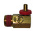 Powermate 1/2 in. NPT Tank x 1/4 in. NPT Hose x 1/8 in. NPT Gauge Brass Air Tank Manifold