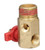 Powermate 1/2 in. NPT Tank x 1/4 in. NPT Hose x 1/8 in. NPT Gauge Brass Air Tank Manifold