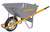 True Temper 6CU FT Steel Single Wheel Comfort-Grip Handle Wheelbarrow