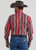 Wrangler Mens Red Checotah Western Long Sleeve Shirt