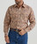 Wrangler Mens Tan Checotah Western Long Sleeve Shirt