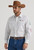 Wrangler Mens White Mexican Logo Western Long Sleeve Shirt