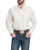 Wrangler Mens White and Olive George Strait Long Sleeve Shirt