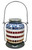 Cheap Carls 12"x7" Solar Red/White/Blue Mosaic Lantern