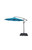 Livingscape 10' Offset Patio Teal Umbrella