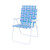 Livingscape Blue/Teal Folding Web Chair