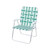 Livingscape Green and White Folding Web Chair