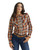 Wrangler Womens Essentials Orange Western Long Sleeve Snap Shirt