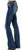 Miss Me Women's Mid Rise Scalloped Edge Cross Bootcut Denim Jeans