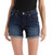 Levi's Women's Mid Length Young and Old Dark Wash Denim Shorts