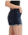 Levi's Women's Mid Length Young and Old Dark Wash Denim Shorts