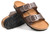 Aerothotic Womens Brown Arete Womens Slide Sandals