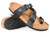 Aerothotic Womens Black Seraph Braid Slide Sandals