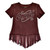 Cowboy Hardware Girls Dark Chocolate Fringe Short Sleeve Shirt