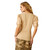 Ariat Women's Irish Cream 3/4 Button Oakley Short Sleeve Blouse Ariat Women's Irish Cream 3/4 Button Oakley Short Sleeve Blouse