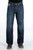 Cinch Men's Relaxed White Label Mid Rise Straight Dark Wash Denim Jeans