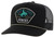 Hooey Men's Black Cavvy with Yellow & Turquoise "Punchy" Patch Snapback Hat OS