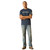 Ariat Men's Navy Heather Shield Flag Short Sleeve T-Shirt
